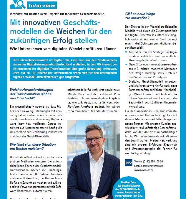 NOVAZOON im Interview mit der IHK Karlsruhe