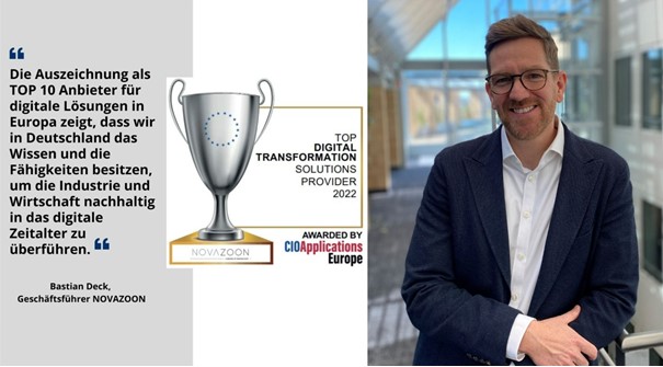 NOVAZOON – Top 10 Digital Transformation Solution Provider Europas