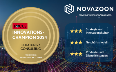 NOVAZOON vom Fachmagazin FOCUS als Innovationschampion 2024 ernannt!